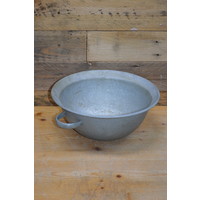 thumb-Verzinkte metalen schaal met handgreep – Decoratieve bloemenschaal-3