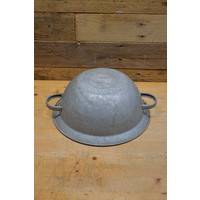 thumb-Verzinkte metalen schaal met handgreep – Decoratieve bloemenschaal-4