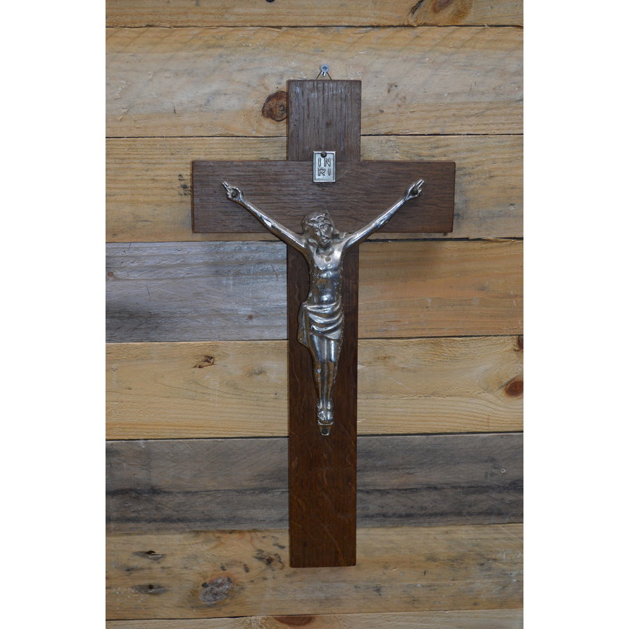 Heilig kruis van eikenhout-1