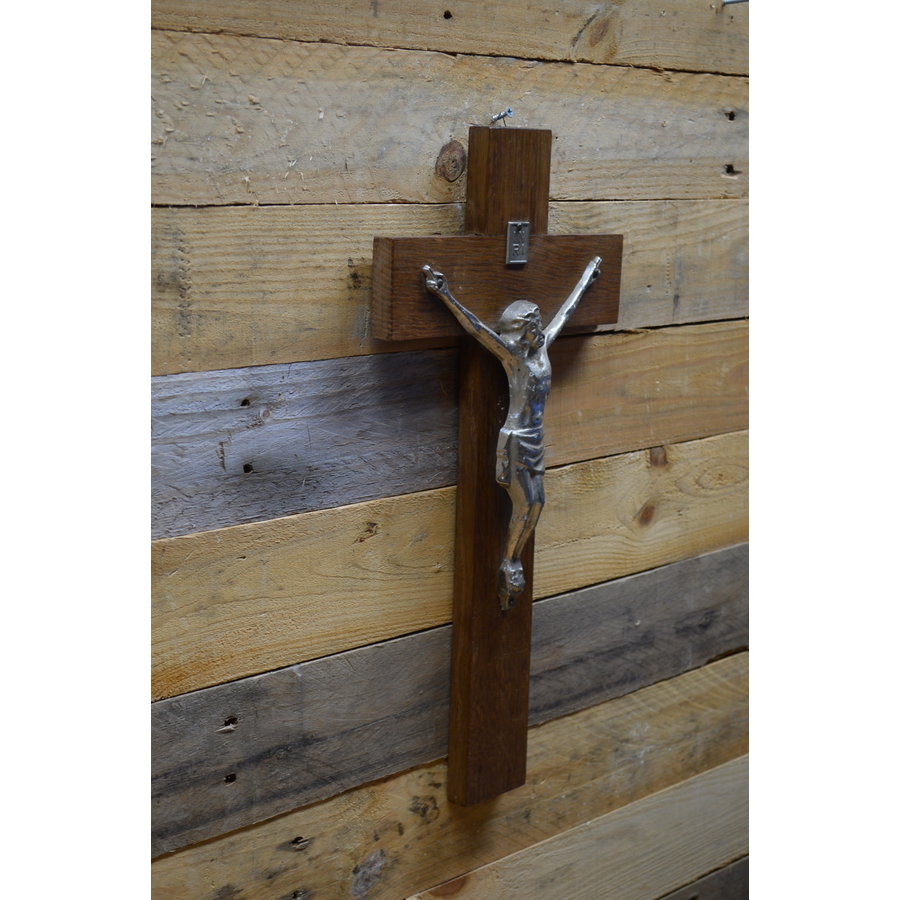 Heilig kruis van eikenhout-3
