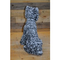 thumb-Betonnen Yorkshire terriër – lief en decoratief tuinbeeld van beton-4