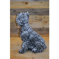 thumb-Betonnen Yorkshire terriër – lief en decoratief tuinbeeld van beton-5