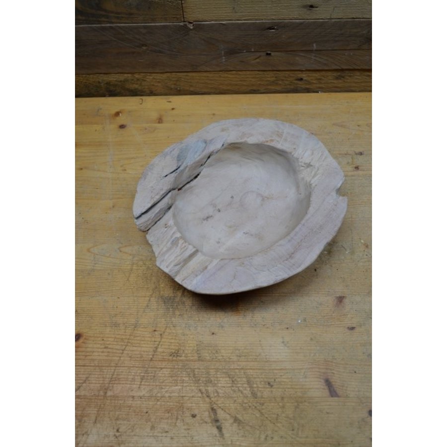 Houten schaal teak-2