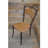 thumb-Metalen stoel met rotan-2
