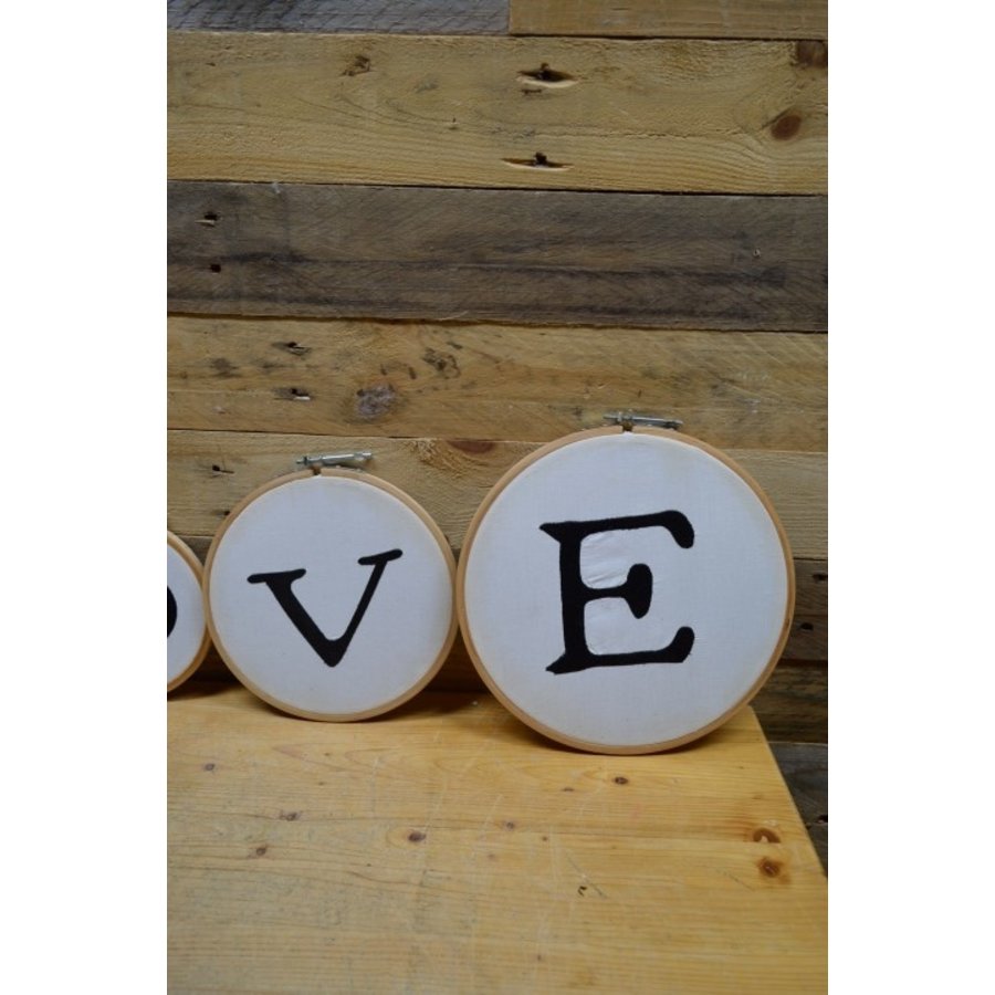 Love decoratie gespannen doek-3