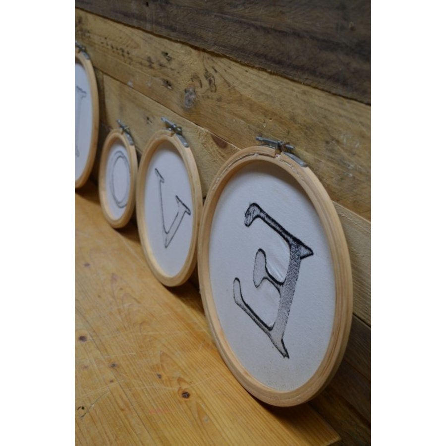 Love decoratie gespannen doek-5