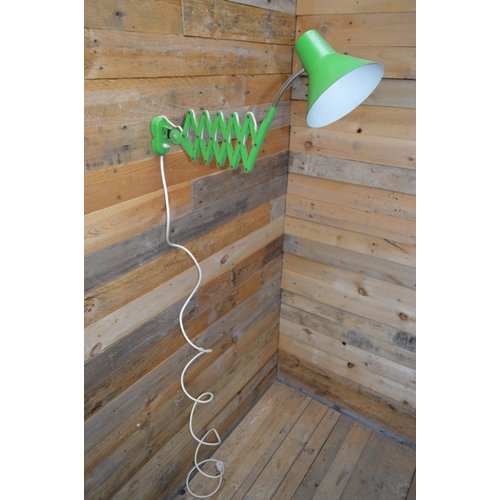 Retro schaarlamp groen 