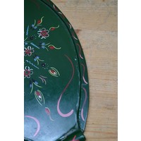 thumb-Vintage dienblaadje met Hindeloopen motieven ovaal handbeschilderd-4