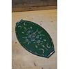 LoodsVol, Tweedehands Vintage dienblaadje met Hindeloopen motieven ovaal handbeschilderd