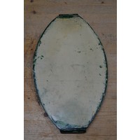thumb-Vintage dienblaadje met Hindeloopen motieven ovaal handbeschilderd-6