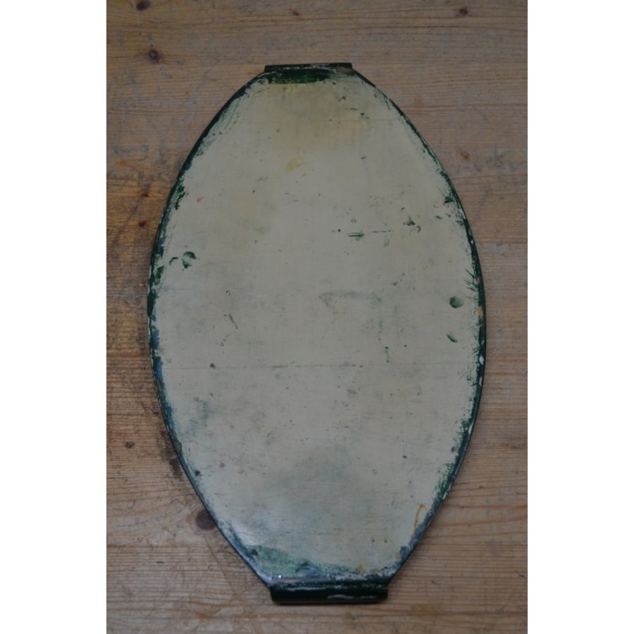 Vintage dienblaadje met Hindeloopen motieven ovaal handbeschilderd-6