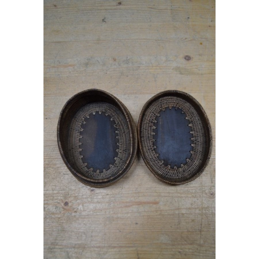 Doosje gevlochten rotan met houten paneeltje-5