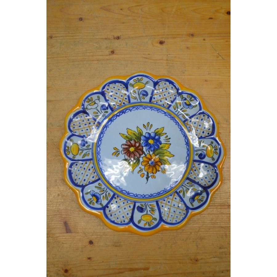 Keramiek bord met 2 bordjes-4