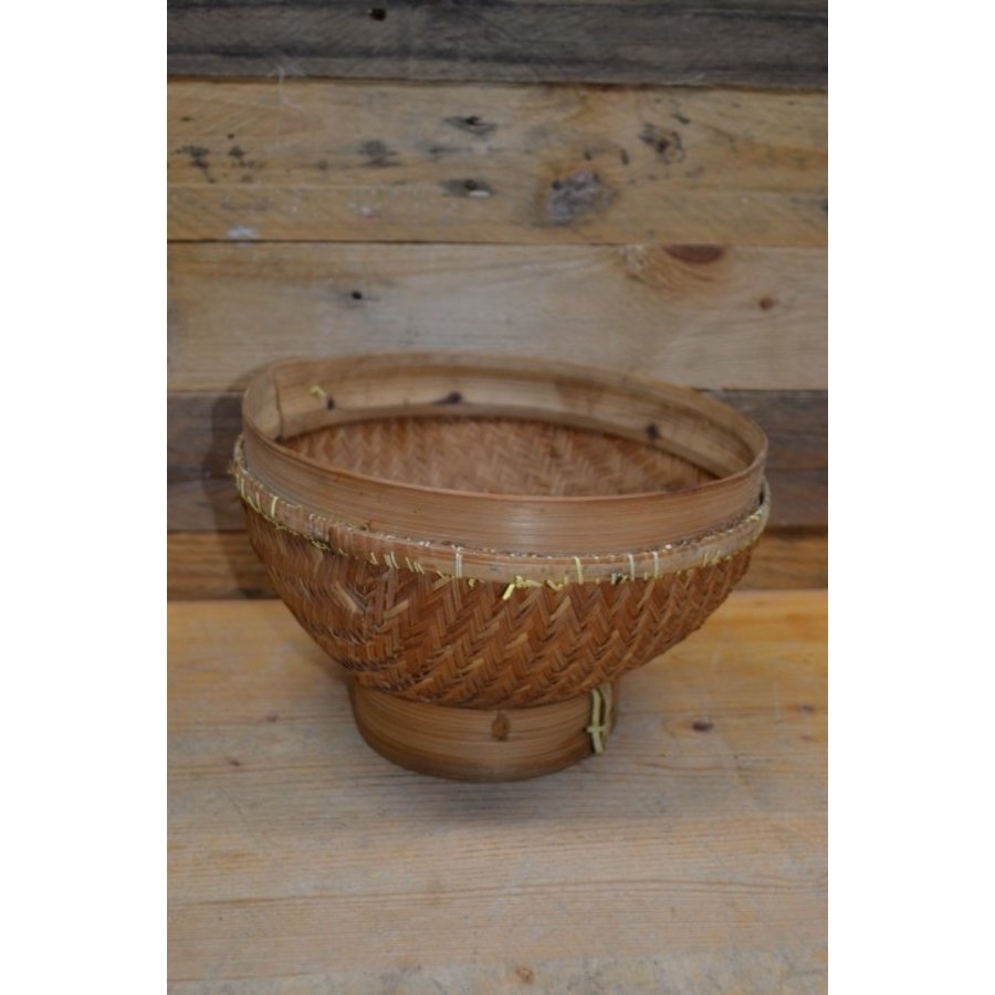 Gevlochten rijstmand bamboe-2