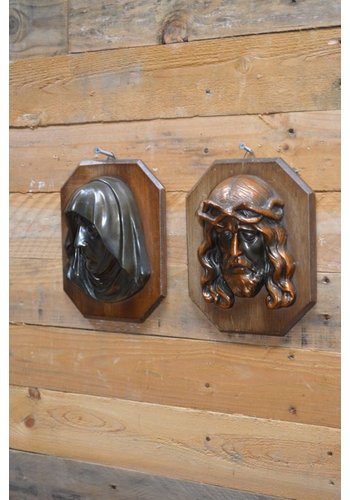 Christus en Maria wandornamenten 