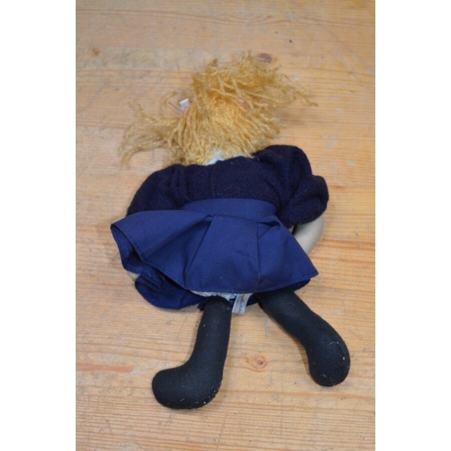 Vintage meisjes pop blond haar-3