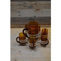 thumb-Vintage waterkan met glazen-1