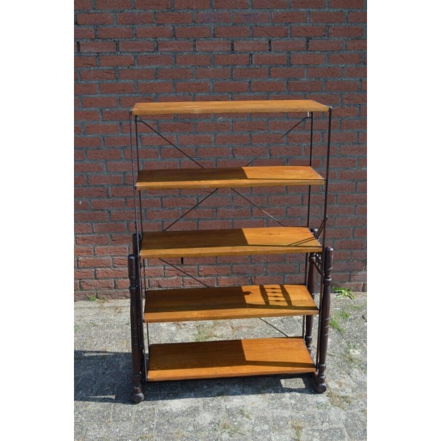 Antieke swing tafel/boekenkast-3