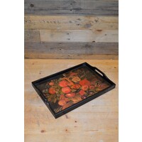 thumb-Houten dienblad met bloemen-1