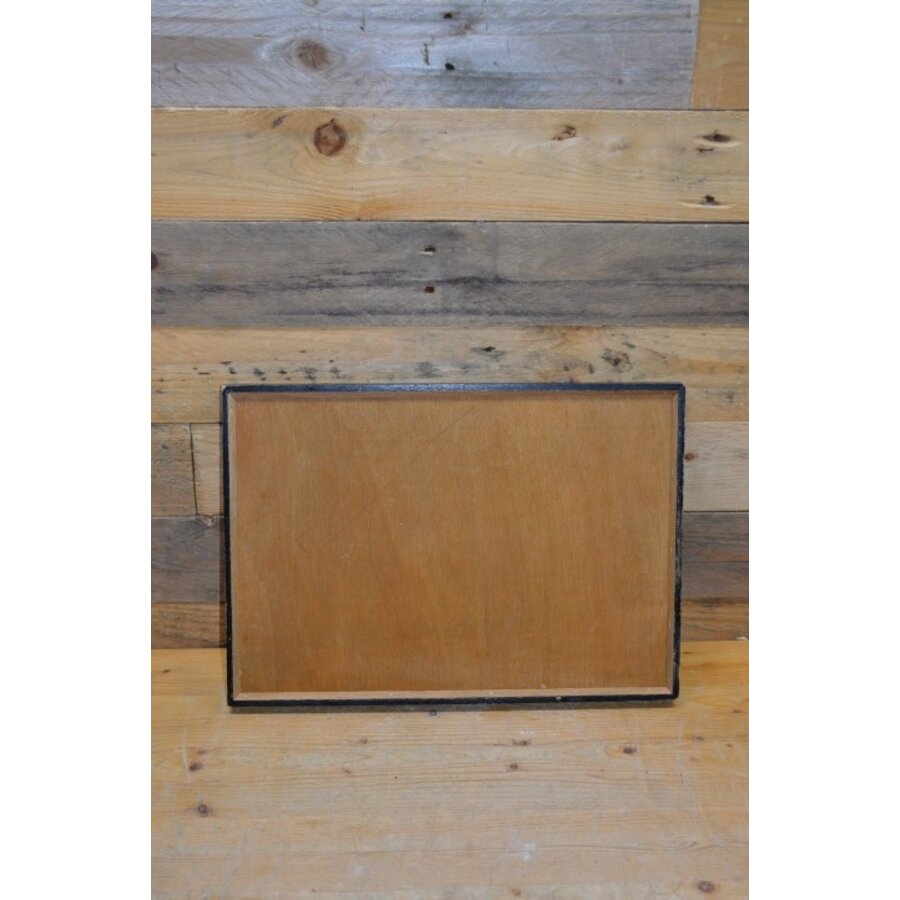 Houten dienblad met bloemen-4