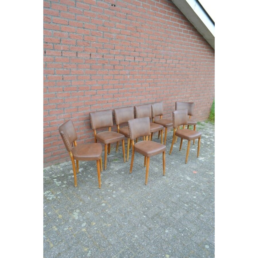 Keukenstoelen vintage Stevens set van 8-4