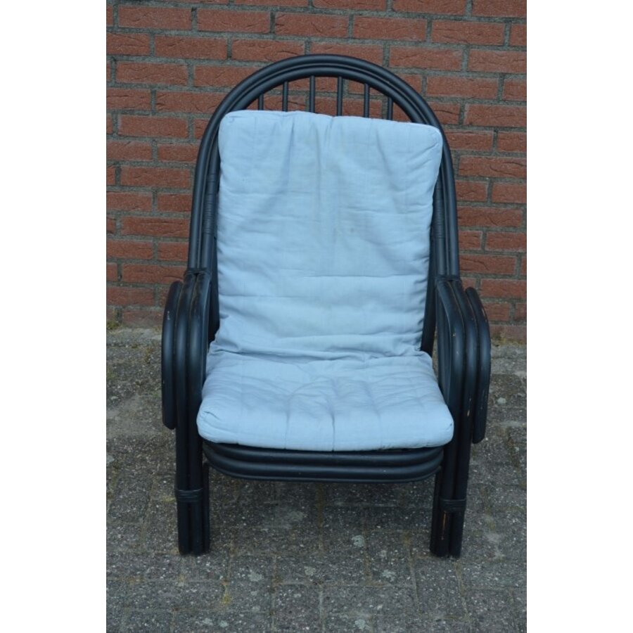 Rotan fauteuil met armleuningen-2