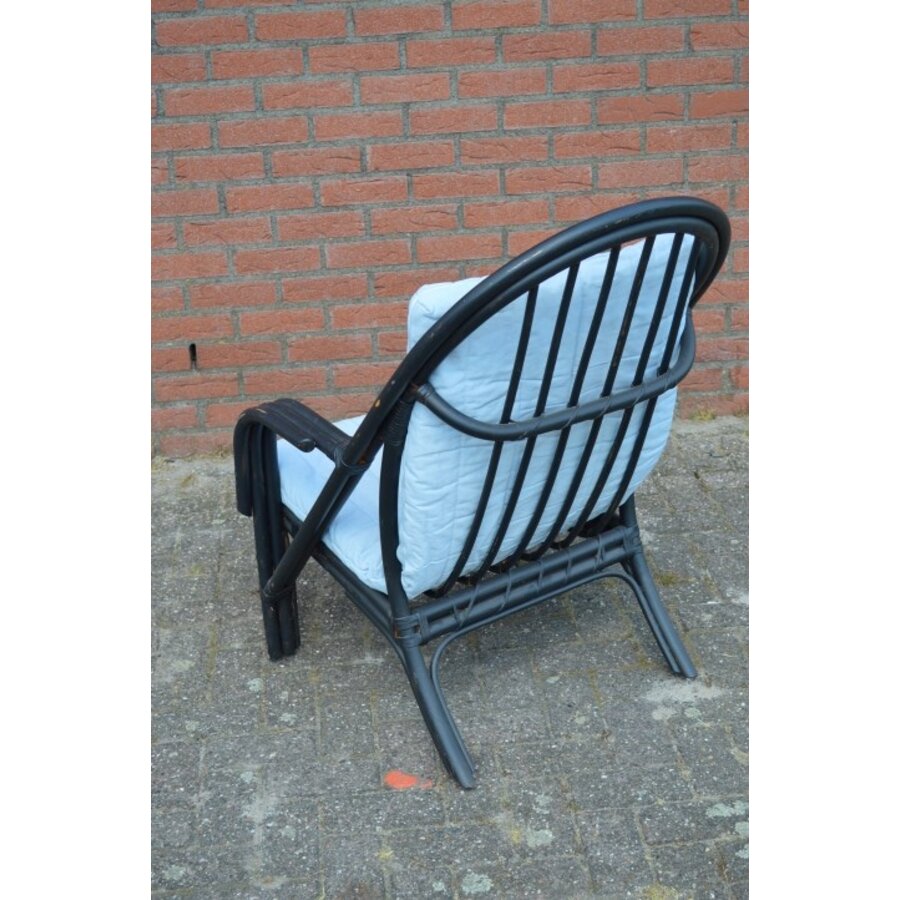 Rotan fauteuil met armleuningen-3