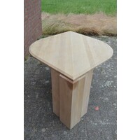 thumb-Eiken eettafel of bureautafel gezandstraald-5