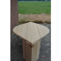 thumb-Eiken eettafel of bureautafel gezandstraald-6