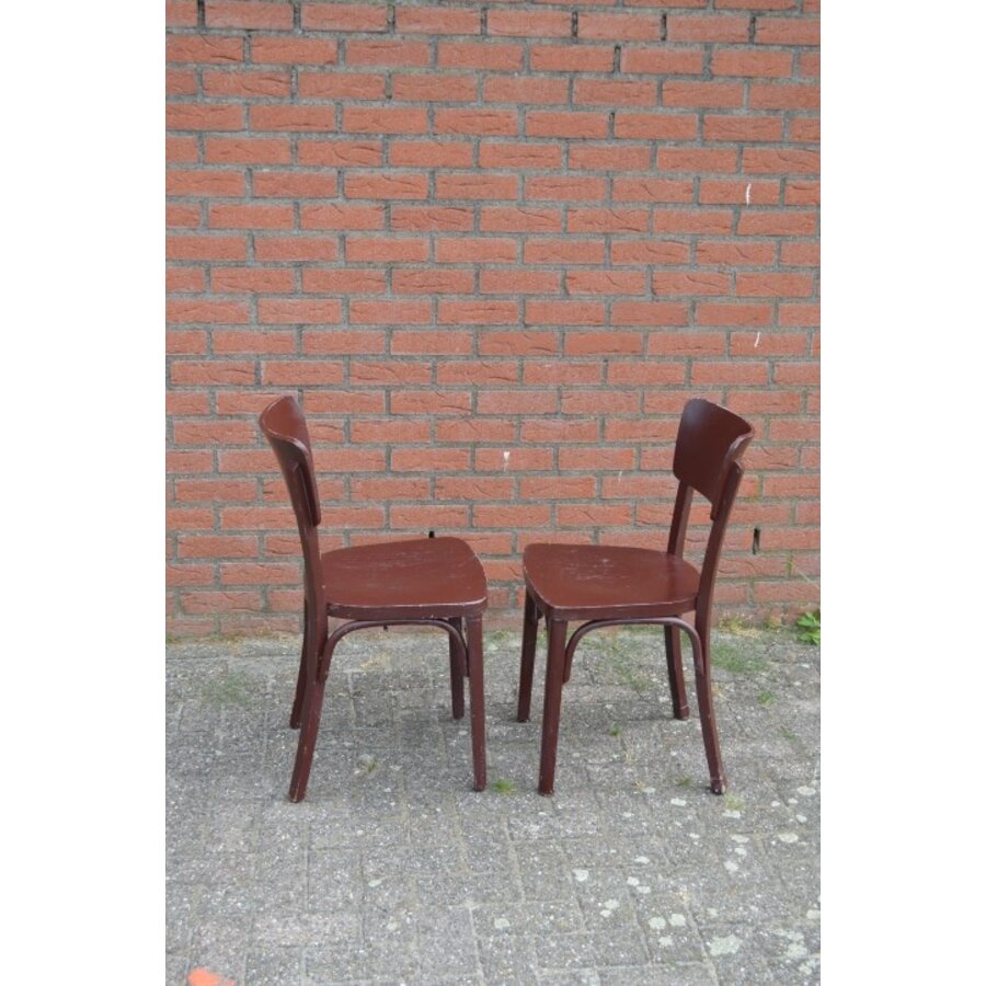 2 houten keukenstoelen-2