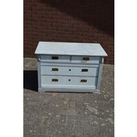 thumb-Oude commode met marmer blad-3