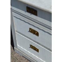 thumb-Oude commode met marmer blad-5