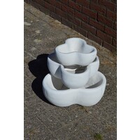 thumb-Betonnen planten etagère met drie losse stapelbare schalen-3