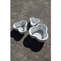 thumb-Betonnen planten etagère met drie losse stapelbare schalen-4