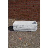 thumb-Betonnen bloembak of plantenbak in de vorm van een boomstam-2