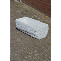 thumb-Betonnen bloembak of plantenbak in de vorm van een boomstam-1