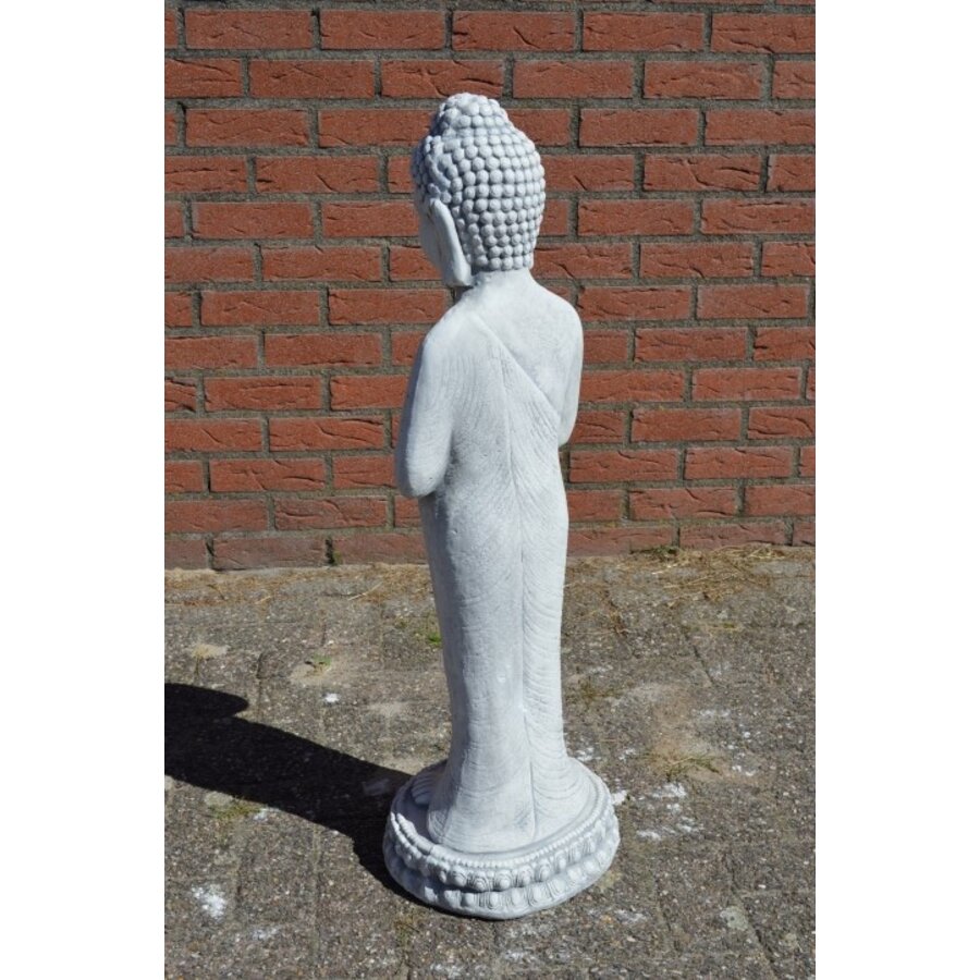 Groot betonnen beeld van staande Shiva voor tuin of vijver-4