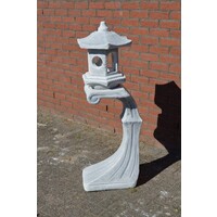 Oosterse gebogen lantaren betonnen tuinbeeld