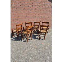 thumb-Oud Hollandse keukenstoelen set van 6 opknappers-9