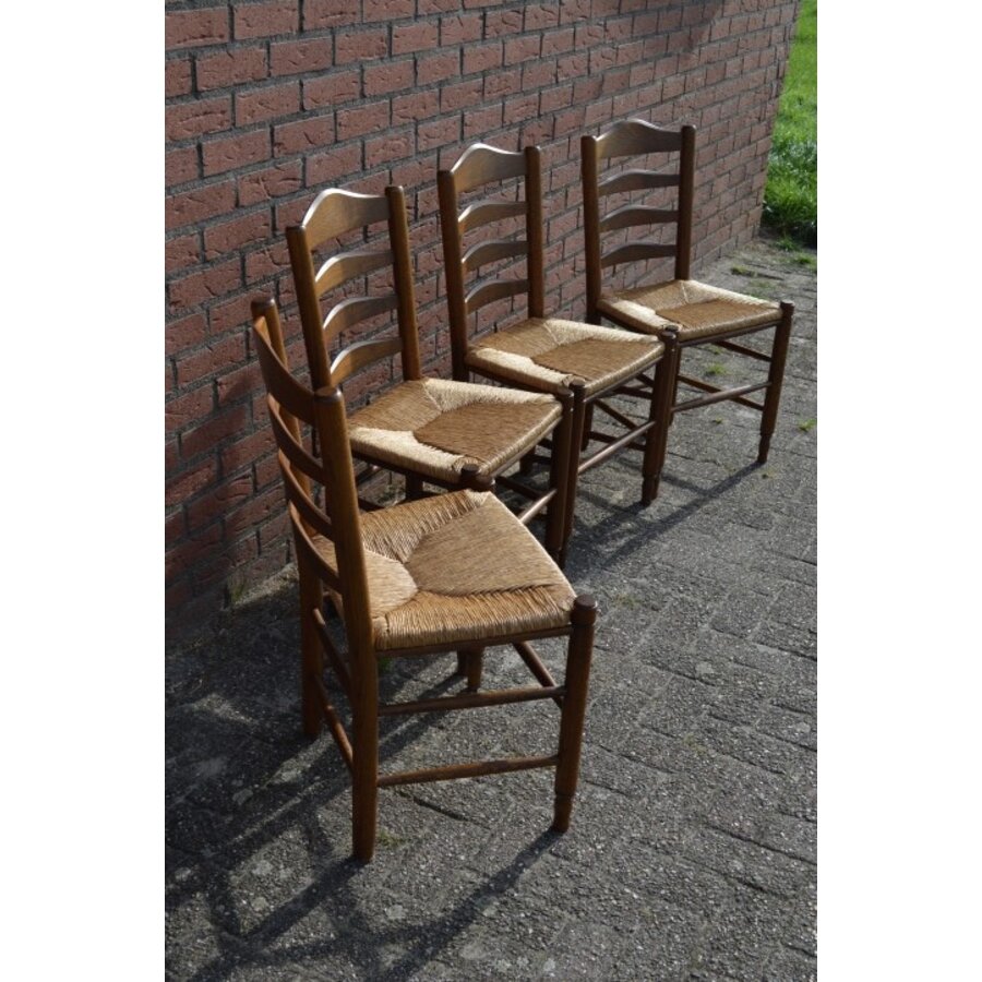 Keukenstoelen eiken 4 stuks-2