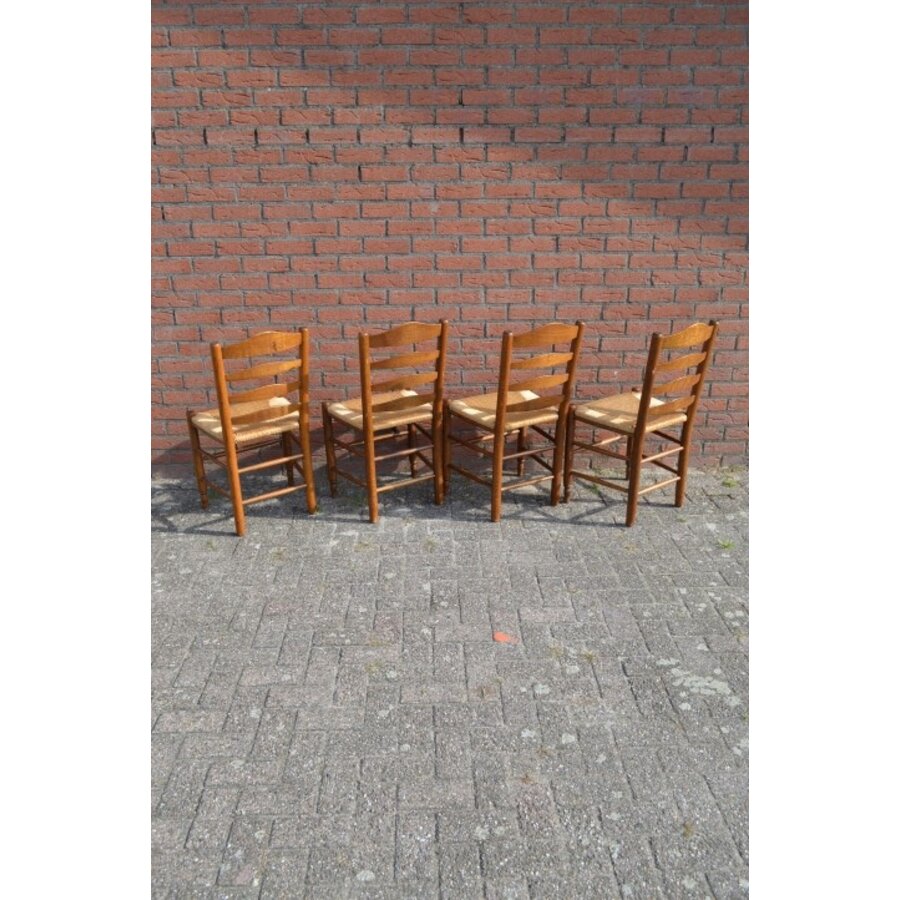 Keukenstoelen eiken 4 stuks-4