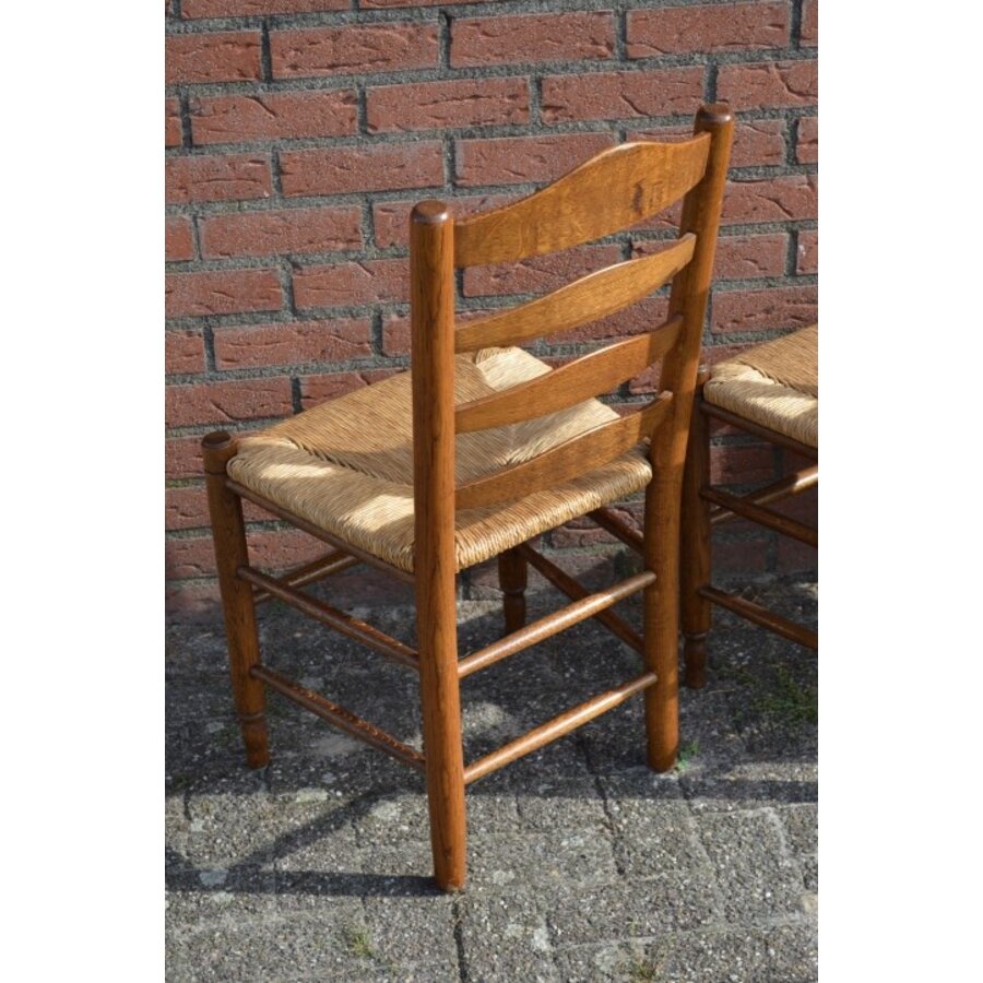 Keukenstoelen eiken 4 stuks-5