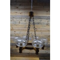 thumb-Hanglamp eiken met ketting landelijk met 6 glaskap-1