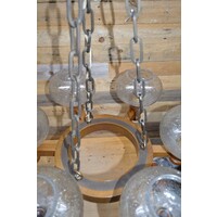 thumb-Hanglamp eiken met ketting landelijk met 6 glaskap-3
