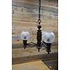 LoodsVol, Tweedehands Hanglamp met 3 glazen kappen