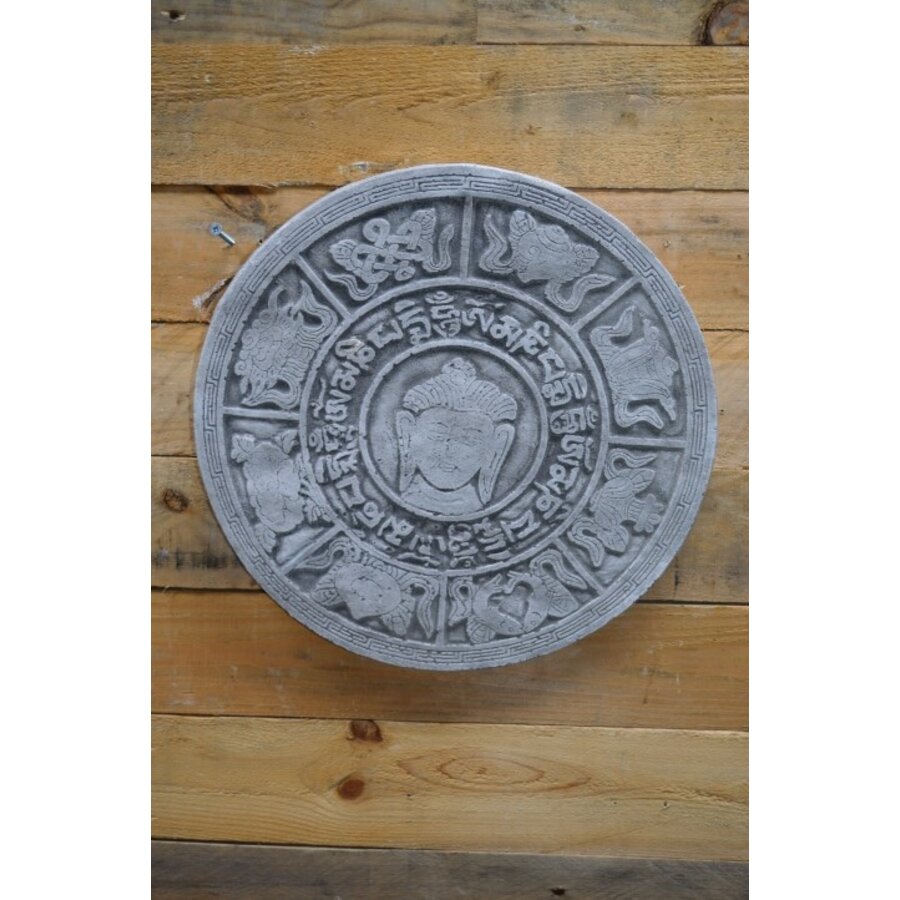 Wandbord boeddha betonnen tuinbeeld-1