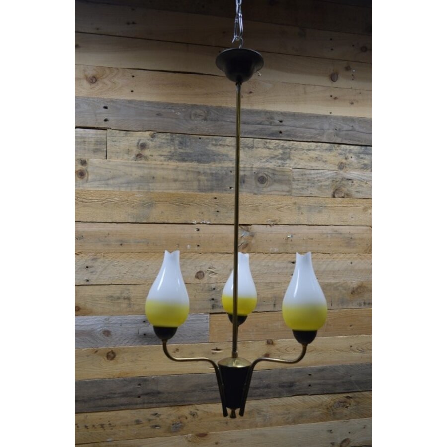 Retro Hanglamp met tulpen glaasjes-1
