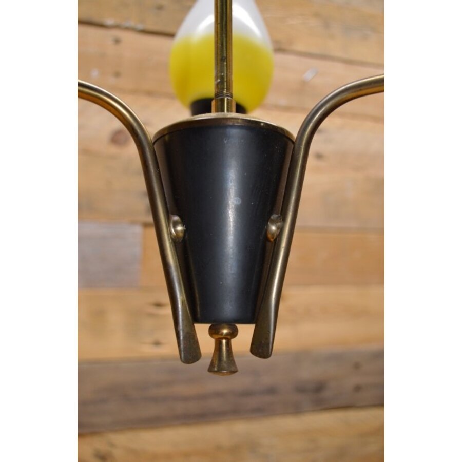 Retro Hanglamp met tulpen glaasjes-3