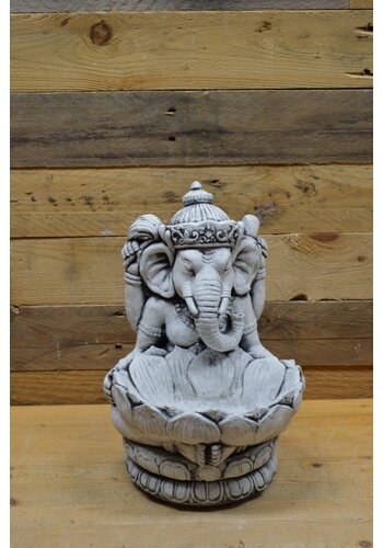 Ganesha met schaaltje betonnen beeld 