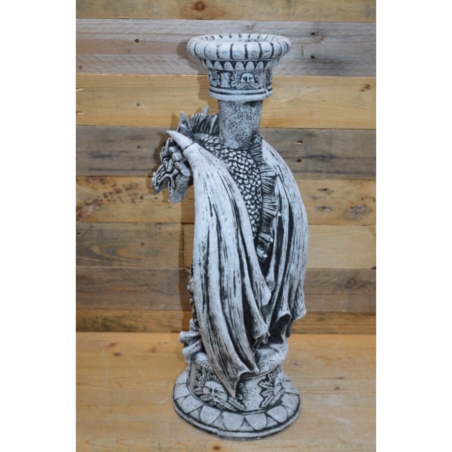 Draak met een zuiltje achter zich-6